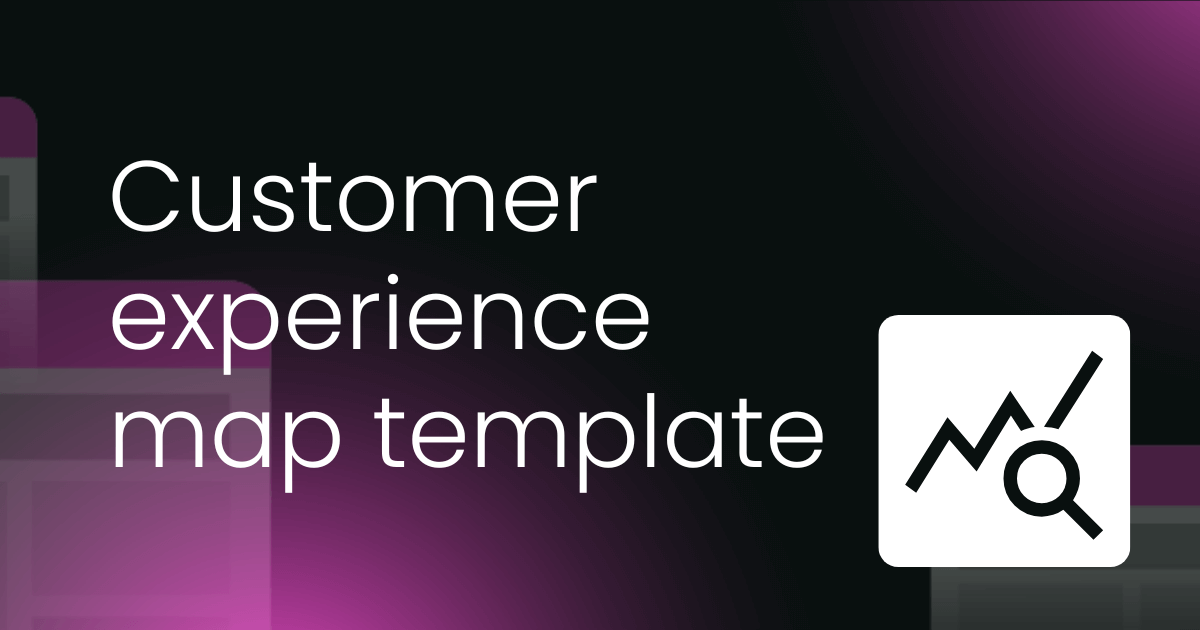 Customer experience map template