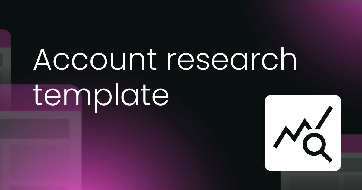 Account research template